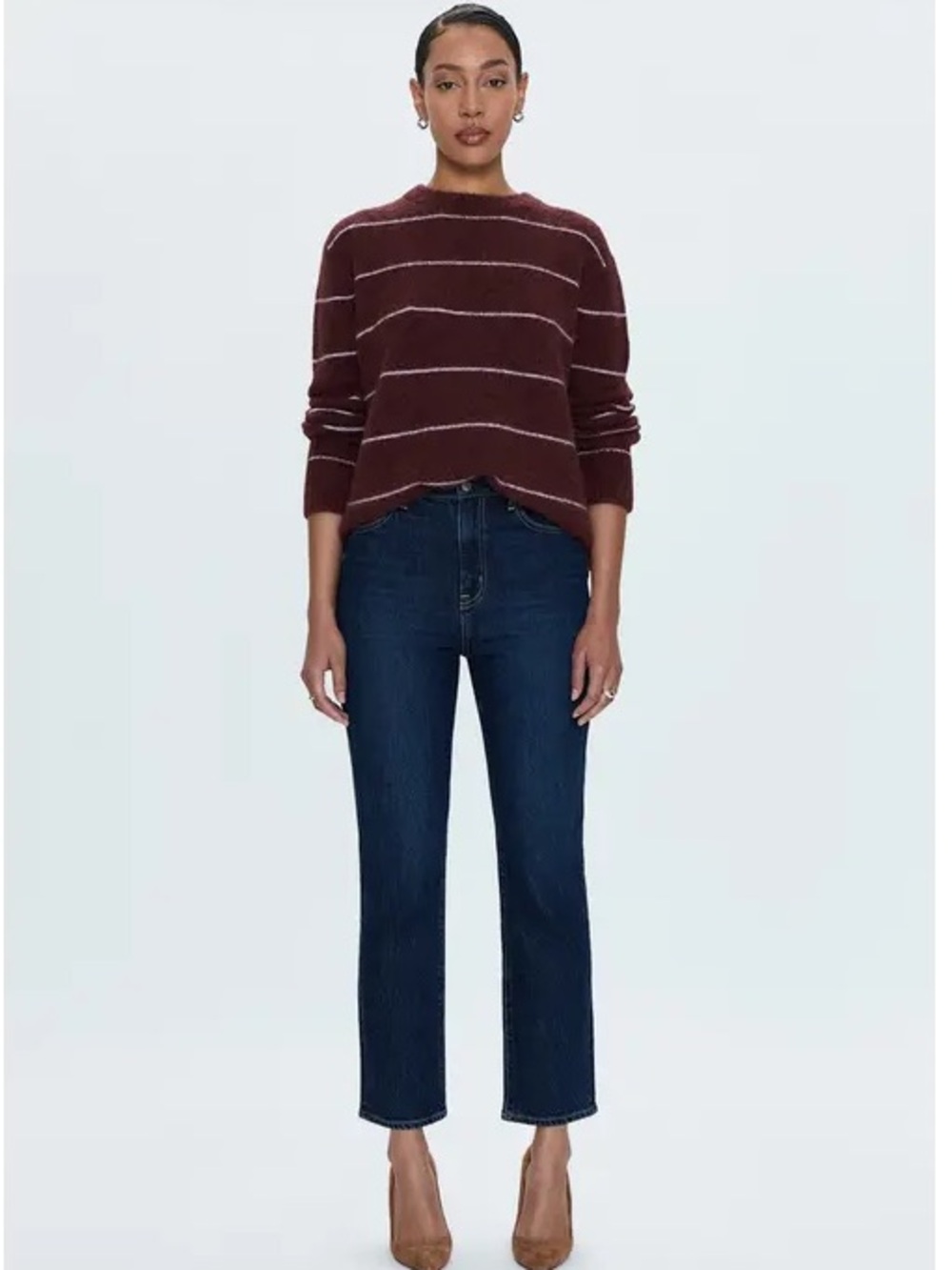 Pistola Bri high rise slim straight Jean in Focus Wash Size 28